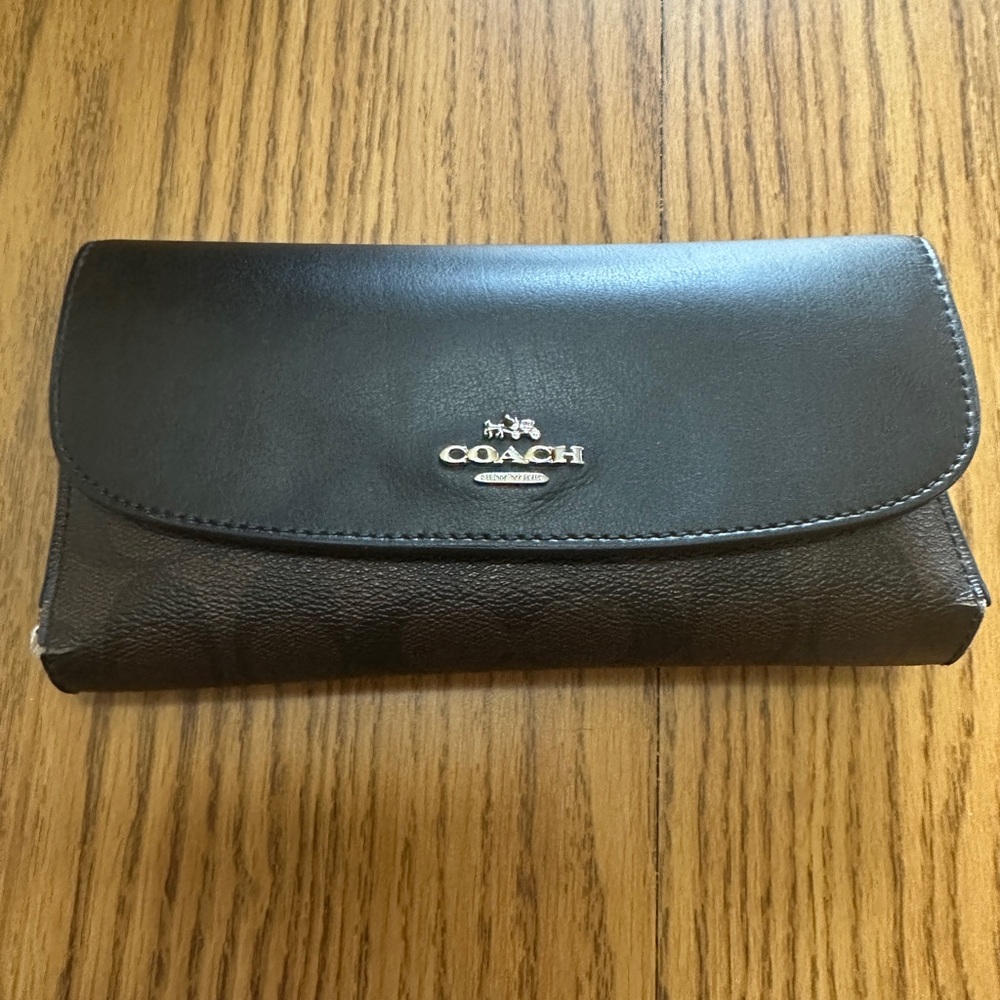 Coach Black Leather Wallet